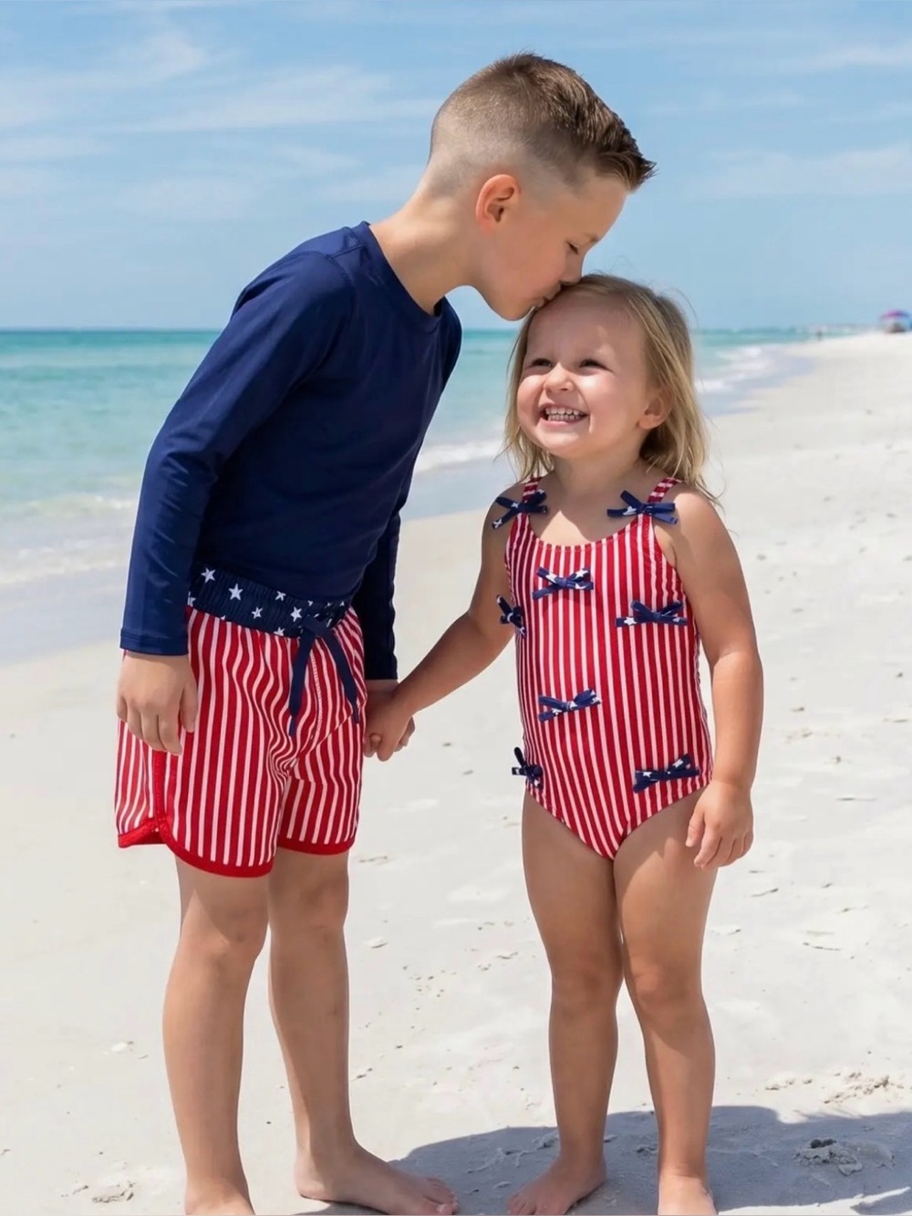 ❤️ Long Sleeve Rash Guard Shirt - Navy - Americana